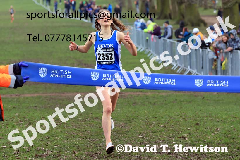 Womens Under-20s, 2024 CAU Inter Counties Cross Country Champs., Wollaton Park, Nottingham. Photo: David T. Hewitson/Sports for All Pics